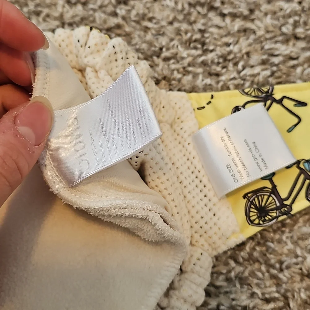 Grovia Yellow Bicycle Print Kids Hybrid Diaper